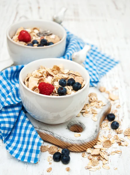 Desayuno con bayas frescas — Foto de Stock