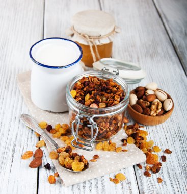 açık cam ev yapımı granola