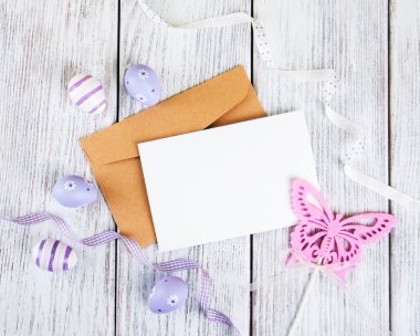 boş Paskalya kartpostal