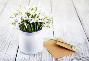 kardelen zarf ile buket