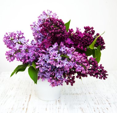 Bahar leylak çiçekleri