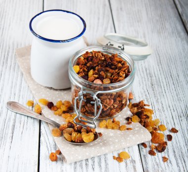 açık cam ev yapımı granola