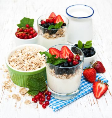 Yoğurtlu taze çilek