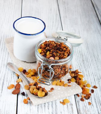 açık cam ev yapımı granola