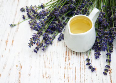 lavanta yağı ile taze lavanta