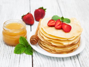 çilek ile Pancakes