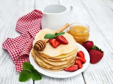 çilek ile Pancakes