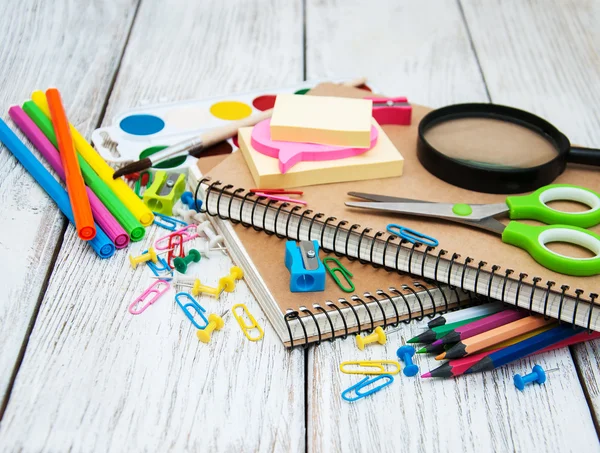 Material de escritório escolar — Fotografia de Stock