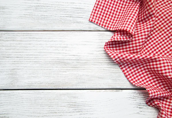 Napkin on the wooden background — Stock Photo, Image