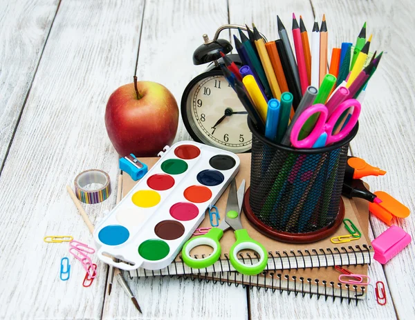 Materiale scolastico per ufficio — Foto Stock