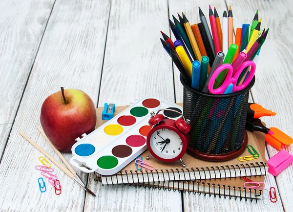 Materiale scolastico per ufficio — Foto Stock