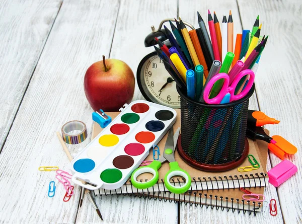 Materiale scolastico per ufficio — Foto Stock