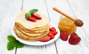 çilek ile Pancakes