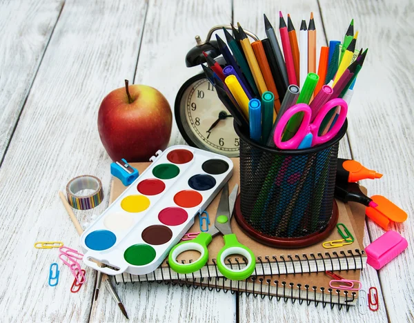 Materiale scolastico per ufficio — Foto Stock