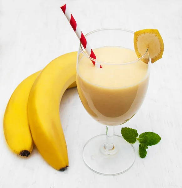 Banana smoothie — Stock Photo, Image