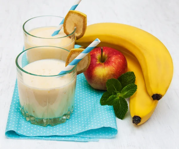 Batido de banana — Fotografia de Stock