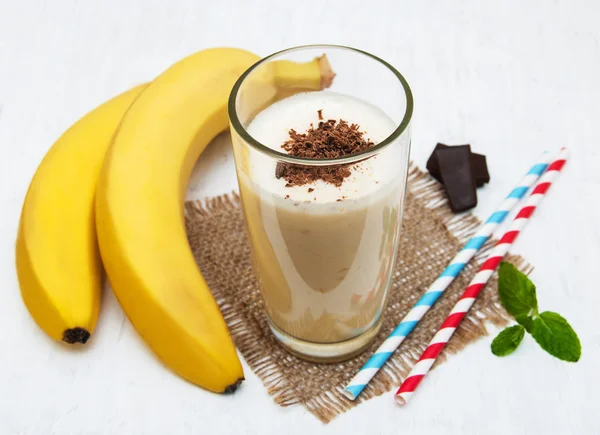 Batido de banana — Fotografia de Stock