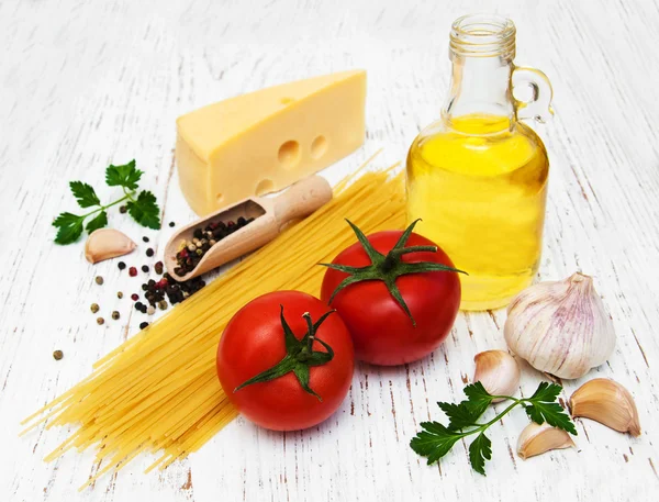 Spagetti ingredients — Stock Photo, Image