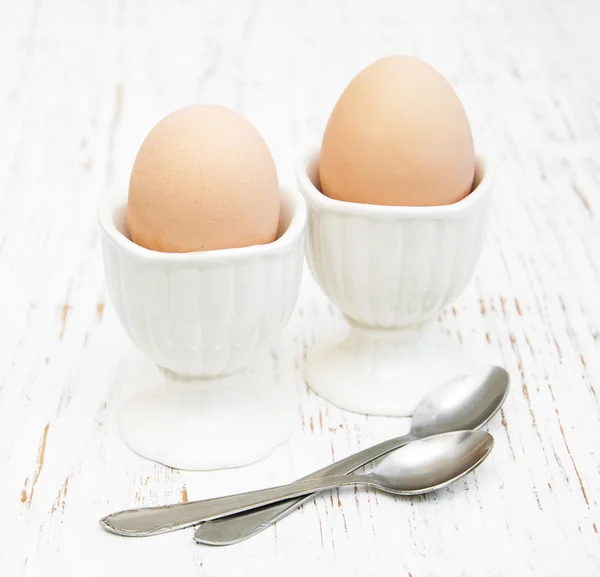 Ontbijt met eieren — Stockfoto