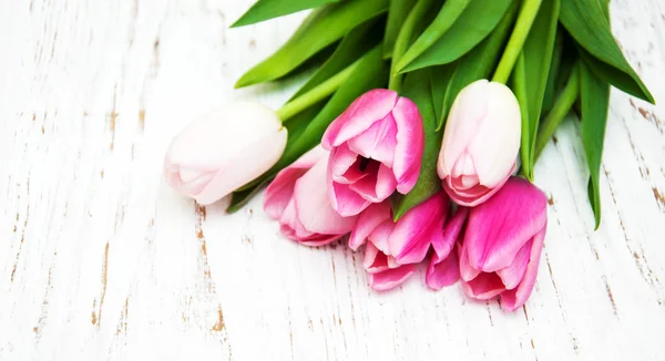 Bouquet di tulipani rosa — Foto Stock