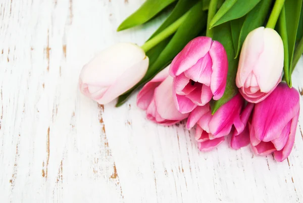 Bouquet of pink tulips — Stock Photo, Image