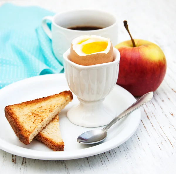 Vařená vejce k snídani — Stock fotografie