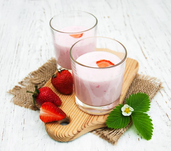 Yogurt alla fragola — Foto Stock