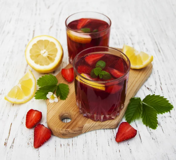 Strawberry sommardrink — Stockfoto