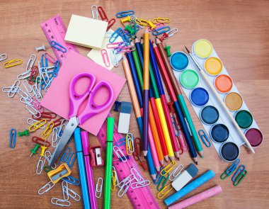Okul malzemeleri.