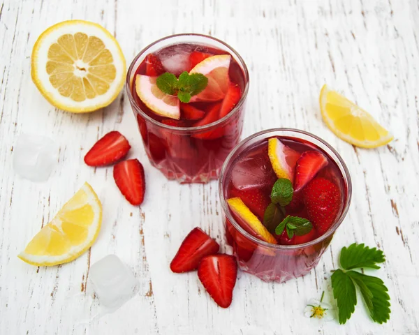 Bebida de fresa de verano — Foto de Stock