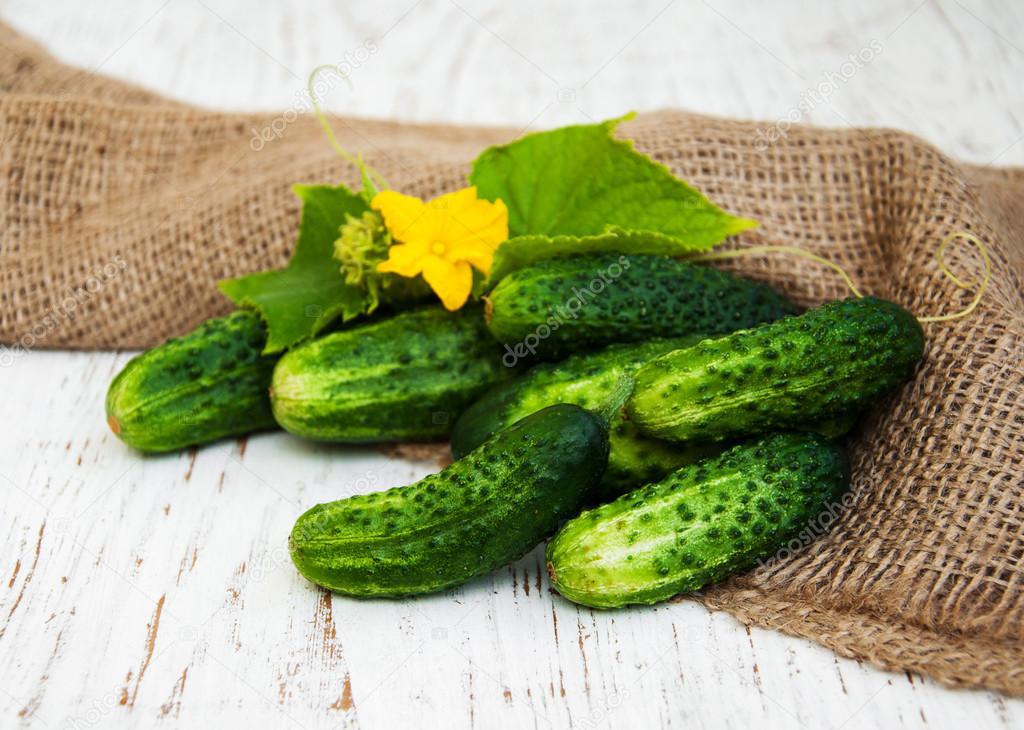 Fresh cucumbers