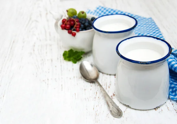 Yogurt fatto in casa — Foto Stock