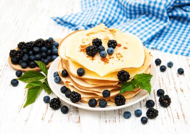 çilek ile Pancakes