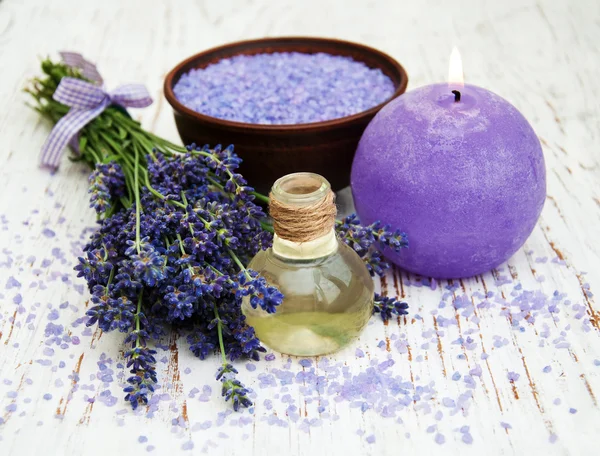 Spa-producten van lavendel — Stockfoto