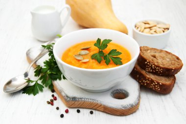 Tablo balkabağı çorbası