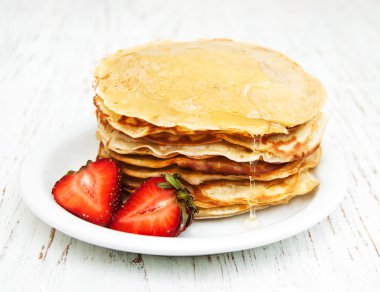 çilek ile Pancakes