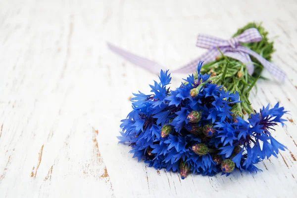 Blue summer cornflowers — Stock Photo, Image