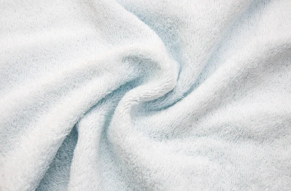 Blue bath fluffy towel — Stock Photo, Image