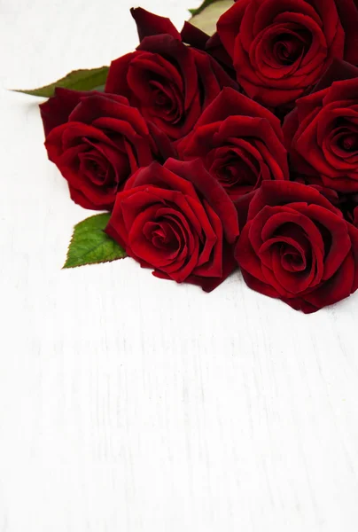 Rosas rojas frescas — Foto de Stock