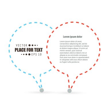 Abstract concept vector empty speech square quote text bubble.