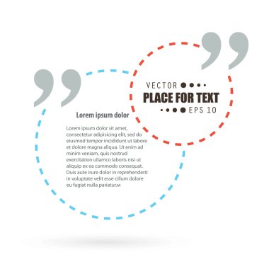 Abstract concept vector empty speech square quote text bubble.