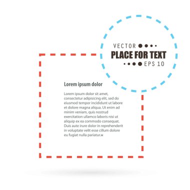 Abstract concept vector empty speech square quote text bubble.