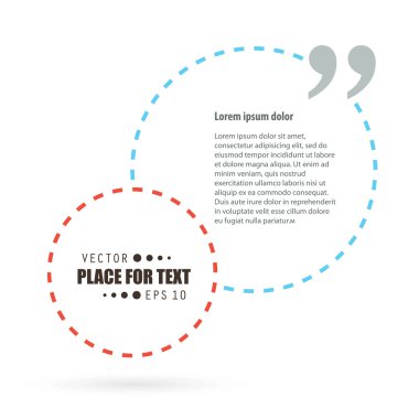 Abstract concept vector empty speech square quote text bubble.