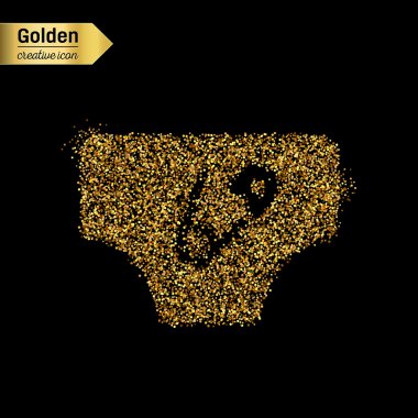 Altın glitter vektör nesnesi