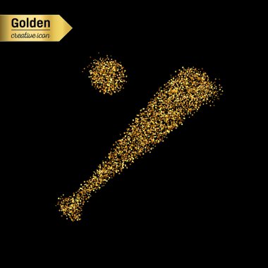 Altın glitter vektör nesnesi