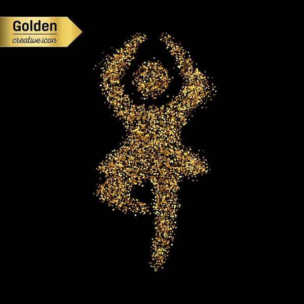 Gouden glitter vector-object — Stockvector
