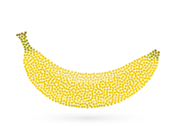 Concept créatif abstrait icône vectorielle de la banane pour web et application mobile isolé en arrière-plan. Modèle d'illustration d'art design, logiciels d'affaires et infographie des médias sociaux — Image vectorielle