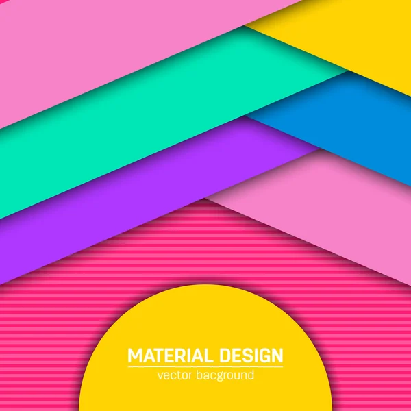 Vektor Material Design Hintergrund. — Stockvektor