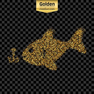 Altın glitter vektör nesnesi