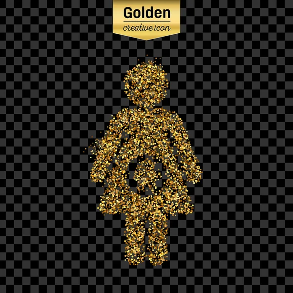 Gouden glitter vector-object — Stockvector